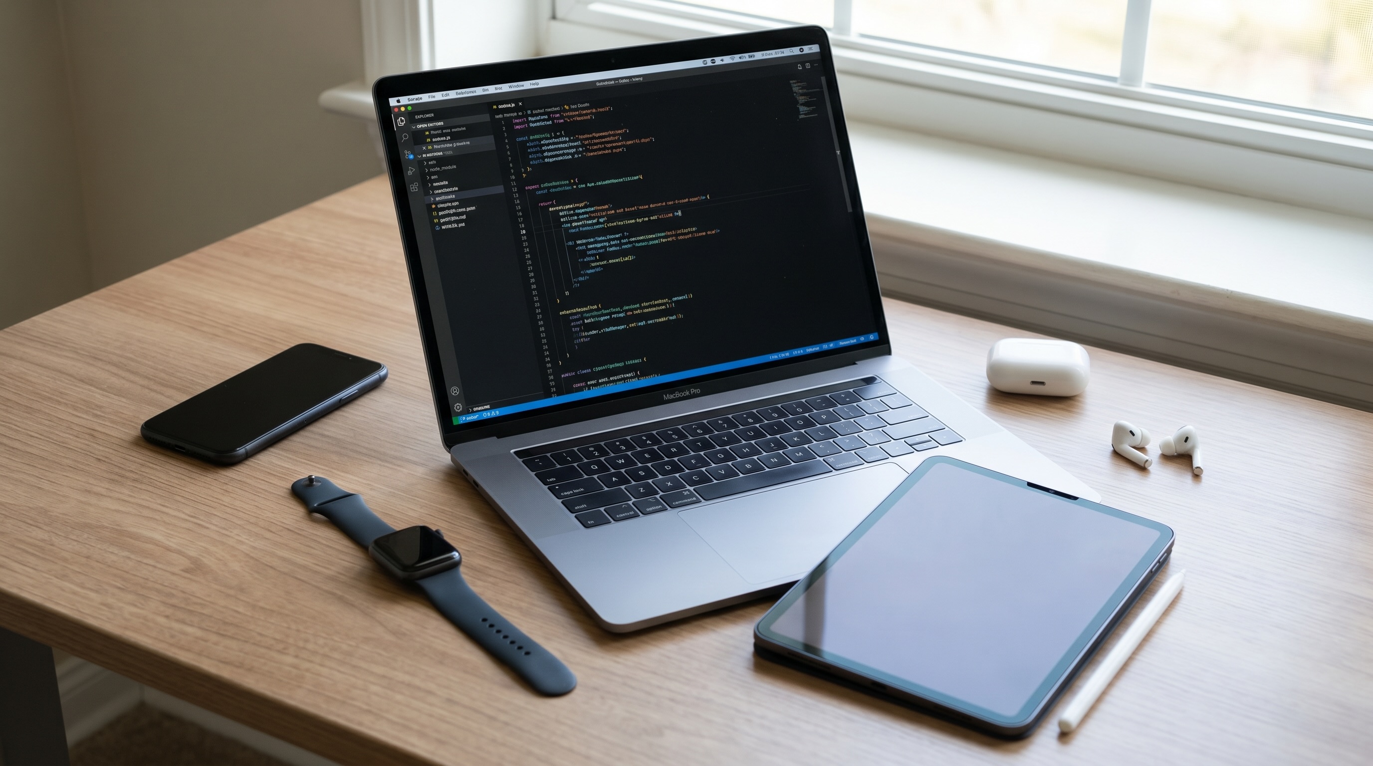 Pracovné prostredie Small Water — vývoj softvéru na MacBooku, iPhone, iPad a Apple Watch